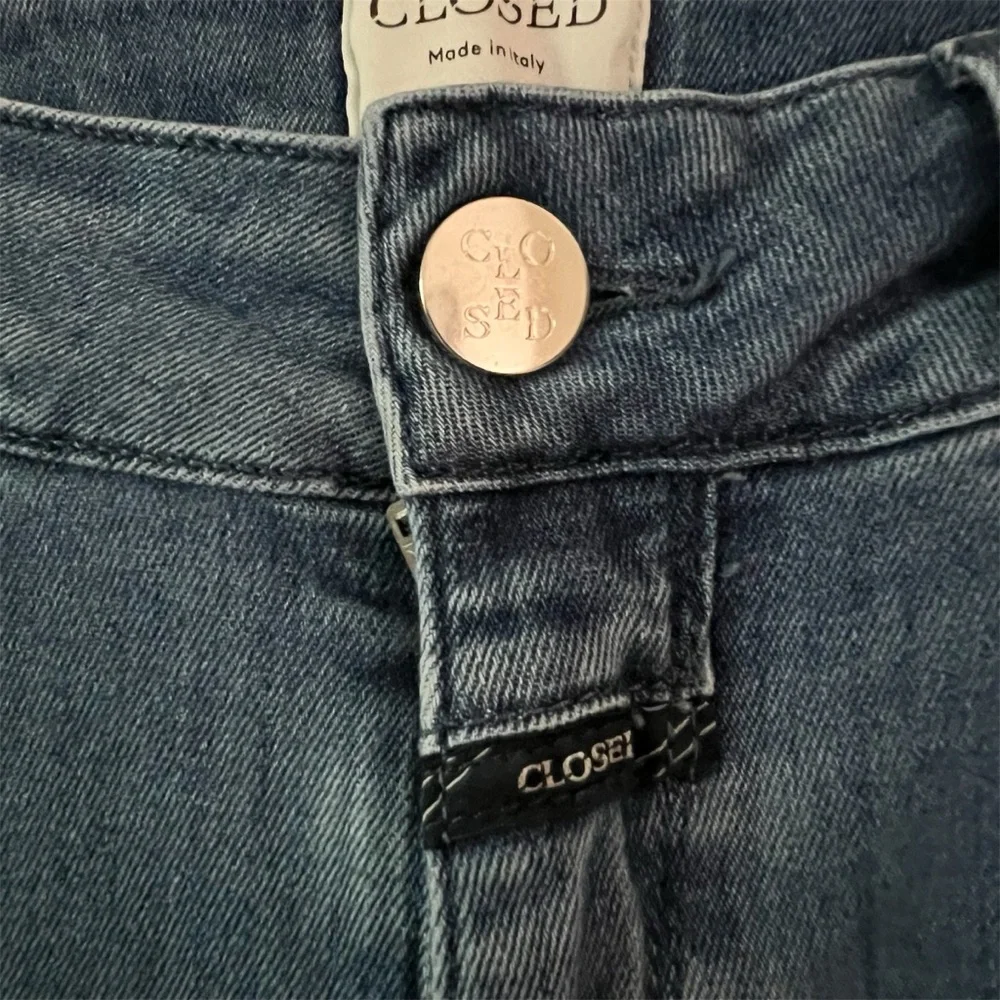 Closed Baker Slim Straight Jeans 29 Candiani Italian Denim Mid Wash Blue - Picture 7 of 16